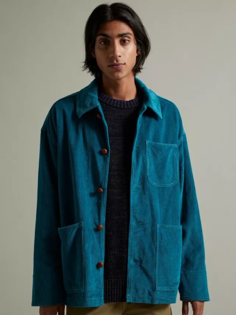 Urban Outfitters BDG Corduroy Chore Jacket, Size Small, Blue